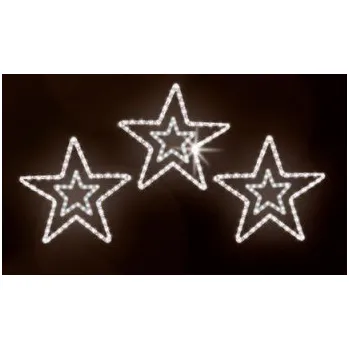 Vánoční světelný řetěz Polamp POL-0551 - 2D dekorace - Symetrické ozdoby sloupů - 120 x 150 cm