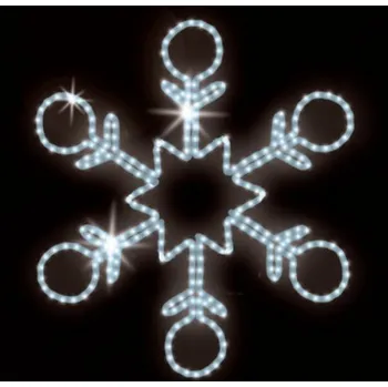 Vánoční světelný řetěz Polamp POL-0028 - 2D dekorace - Vločka - Ø 100 cm