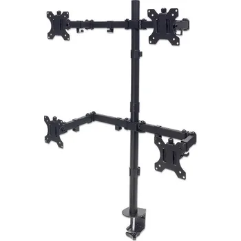 Držák monitoru MANHATTAN Stolní držák (univerzální) pro 4 Monitory LCD, 13” až 32”, 8kg 461566