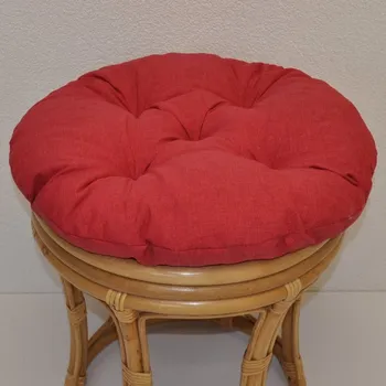 Podsedák Nábytek PEGAS Polstr na ratanovou taburetku průměr 40 cm - vínový melír