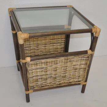 Konferenční stolek Ratanový stolek Borneo odkládací - barva wicker mix