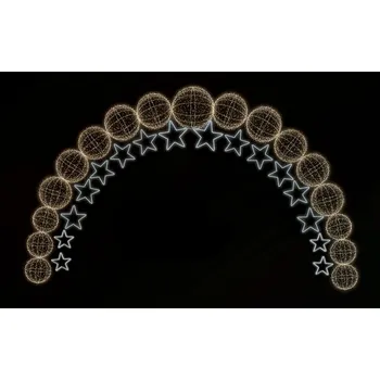 Vánoční osvětlení Polamp POL-2966 - 3D průchozí dekorace - 400 x 600 x 100 cm