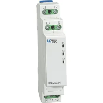Relé LC TEC Monitorovací relé sledu fází, ztráty fáze a asymetrie RS-MV32N 3F 8A 230V