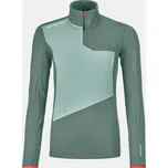 Ortovox Fleece Light Zip Neck W Velikost: L / Barva: arctic grey