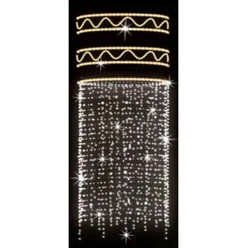 Vánoční osvětlení Polamp POL-1725 - 3D dekorace - Ozdoba sloupů - 260 x 80 cm