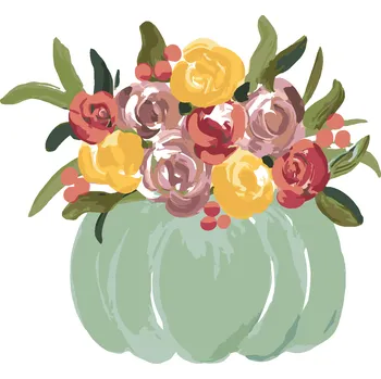 ZUTY Malování podle čísel - MODRÁ DÝNĚ (HALEY BUSH) Rozměr: 40x50 cm, Rámování: bez rámu a bez vypnutí plátna