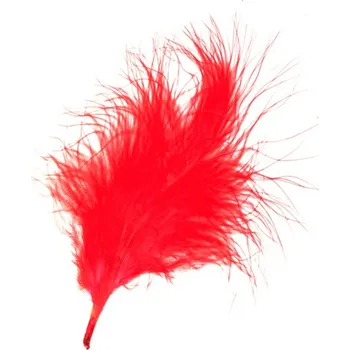 Peří červené 10ks