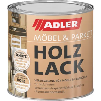 Lak na dřevo Adler HOLZLACK Balení: 0,375 l, Druh lesku: lesklý