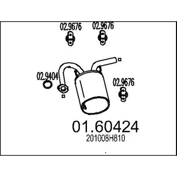 Tlumič výfuku Zadní tlumič výfuku MTS 01.60424