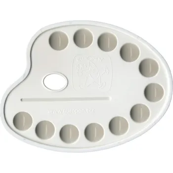 Paleta na barvy Paleta malířská plast na 12 barev