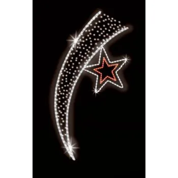 Vánoční světelný řetěz Polamp POL-0223 - 2D dekorace - Ozdoba sloupů - 200 x 100 cm