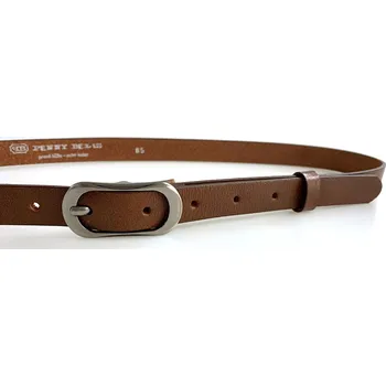 Opasek PENNY BELTS Kožený opasek 20-185-48 hnědý - 105 cm