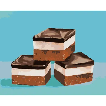 ZUTY Malování podle čísel - ČOKOLÁDOVÉ KOSTKY (MYROSLAVA VOLOSCHUK) Rozměr: 40x50 cm, Rámování: bez rámu a bez vypnutí plátna