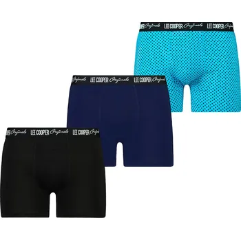 Boxerky Pánské boxerky Lee Cooper 3P Lee Cooper černá | světle modrá 1946712
