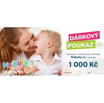 Dárkový potravinový koš Elektronický dárkový poukaz na nákup na Nejbaby.cz v hodnotě 1000 Kč