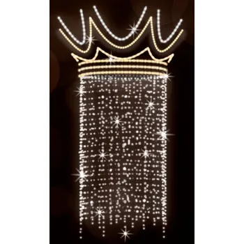 Vánoční světelný řetěz Polamp POL-1711 - 3D dekorace - Ozdoba sloupů - 220 x 90 cm