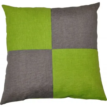 Podsedák Nábytek PEGAS Veselý polštářek - šedá/světle zelená