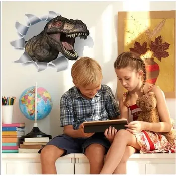 Samolepící dekorace 3D tapeta | samolepka na zeď dinosauři - 16 (30 x 20 cm)
