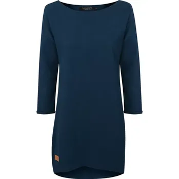 Dámské šaty Dámské teplákové mikino-šaty DRESSY modré - ČESKÁ VÝROBA - MDRNAS