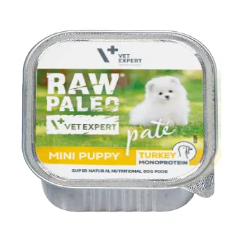 Krmivo pro psa Raw Paleo Pate Mini Puppy Turkey štěně 150 g krůtí