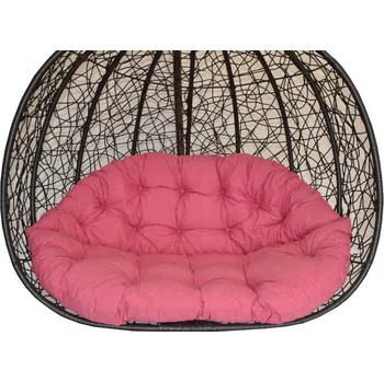 Podsedák Polstr na závěsnou houpačku Double - látka malinový melír