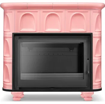 Krbová kamna Kachlová kamna s litinovou vložkou, FLORENCIE Barbie Pink