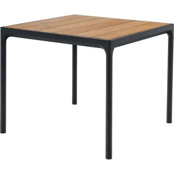 Zahradní stůl Přírodní bambusový zahradní jídelní stůl HOUE Four 90 x 90 cm