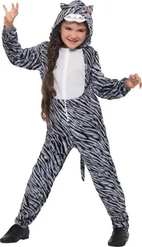 Karnevalový kostým Smiffys Dětský kostým Mourovatá kočka se zipem vpředu