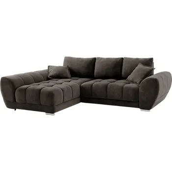 Pohovka Windsor & Co Sametová rozkládací pohovka Nuage 285 cm, levá