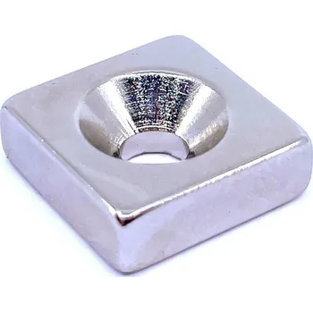 Dekorativní magnet SVX Magnet - kvádr s otvorem 20x20x5/7,5kg