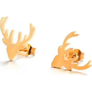 Náušnice Minimalistické náušnice | náušnice sob, 1 pár - stříbrné