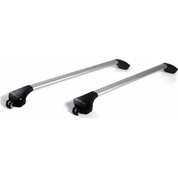 Příčník na automobil Příčníky Modula Oval Bar na integrované hagusy - Alu stříbrné Modula