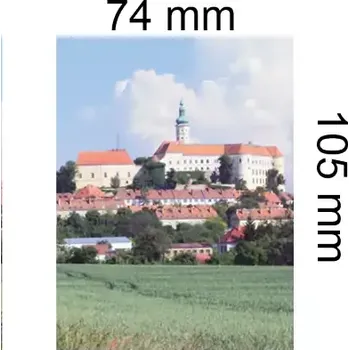 Dekorativní magnet Magnetka s vlastním potiskem 74 x 105 mm