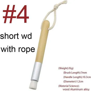 Elektrický čistič pleti Dřevěný čistič obličeje | čistící kartáček na pleť - krátký dřevěný 02