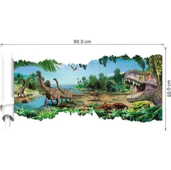 Samolepící dekorace Samolepka na zeď | 3D dekorace na zeď, dinosauři - Dinosaur 11
