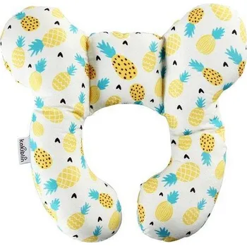 Dekorativní polštářek Polštářek za krk | podhlavníček do kočárku, styl medvídek - Ananas