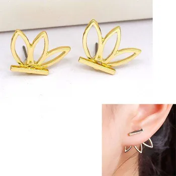 Náušnice Originální náušnice s kamínky | náušnice kočky, srdce, 1 pár - Styl Lotosový květ