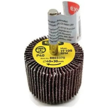 Brusný kotouč EXTOL Lamelový brusný kotouč na stopce P40 40x30mm 40x30mm P40