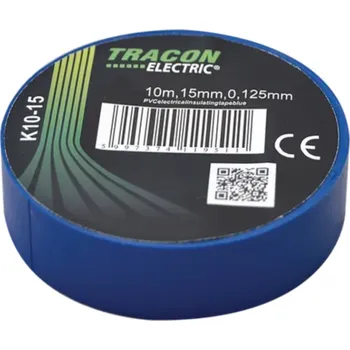 Izolační páska Tracon electric Páska izolační modrá 10mx15mm 10mx15mm