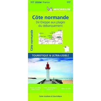 Cizí jazyk Normandy Coast - Zoom Map 117 - Michelin