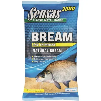 Návnadová surovina Krmení Sensas 3000 UK Natural Bream 1kg