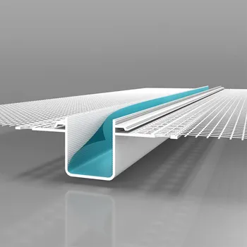 Stavební profil LIKOV LBPM PVC Bosážní lišta s tkaninou - 20x20 mm | Délka 2,5 m