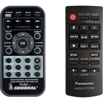 Dálkový ovladač PANASONIC N2QAYB001261, RX-D550, RX-D552 - dálkový ovladač duplikát
