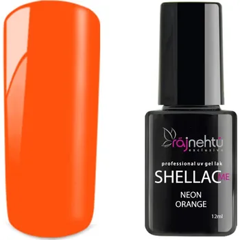 Lak na nehty Ráj nehtů UV gel lak Shellac Me 12ml - Neon Orange