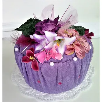 Veratex Textilní dort jednopatrový (froté prostěradlo 180x200cm 28 barev)