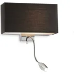 Ideal Lux HOTEL AP2 NERO SVÍTIDLO NÁSTĚNNÉ 035956