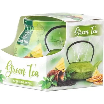 Svíčka Vonná svíčka ve skle dekorační, Green tea 80 x 72 mm 245 gram