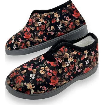 Dámské pantofle Fashion Dámské černé zateplené bačkory 01 Černá, 36