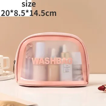 Kosmetická taška Cestovní kosmetická vodotěsná taška - růžové S