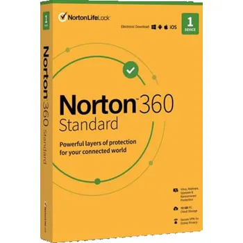 Antivir Norton 360 STANDARD 10GB + VPN 1 lic. 1 lic. 2 roky ESD (21435516) NORTON 360 STANDARD 10GB + VPN 1 uživatel pro 1 zařízení na 2 roky ESD